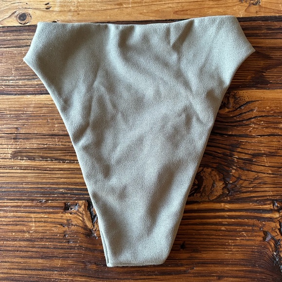 Haight. Sage Green Bikini Bottoms Made in Brazil Retail $106 XS - Picture 3 of 3